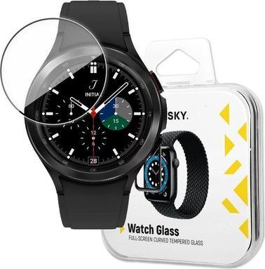 Actual product image Wozinsky Watch Glass hybrid glass for Samsung Galaxy Watch 4/5 40 mm black