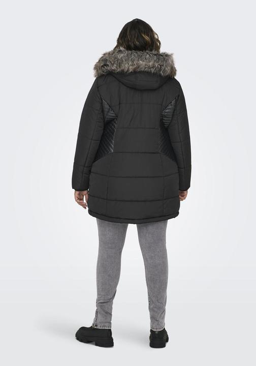 Produktbild Only Curvy Fellkapuzen Mantel (L)