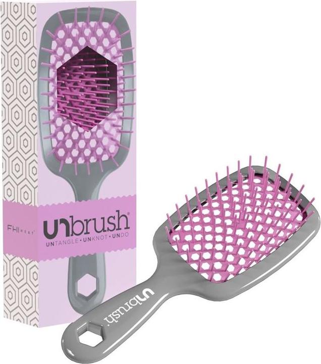 Immagine prodotto FHI Heat Spazzola districante UNBRUSH manico grigio Orchidea