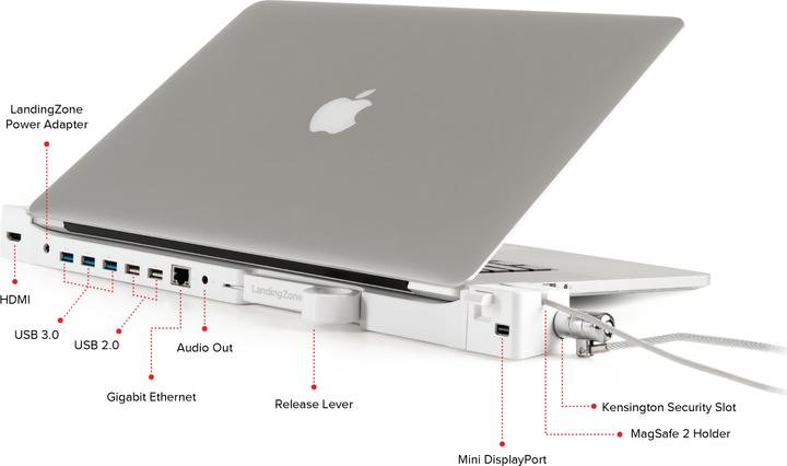 Actual product image LandingZone MacBook pro Retina 15" Dock (Docking port (proprietary), 1 ports)