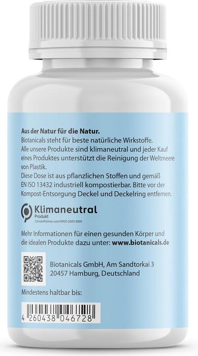 Nährwerte und Zutaten Biotanicals Omega 3 (120 Stück, Kapseln, 100 g)