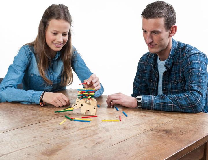 Actual product image Wooden Balance Game Elephant