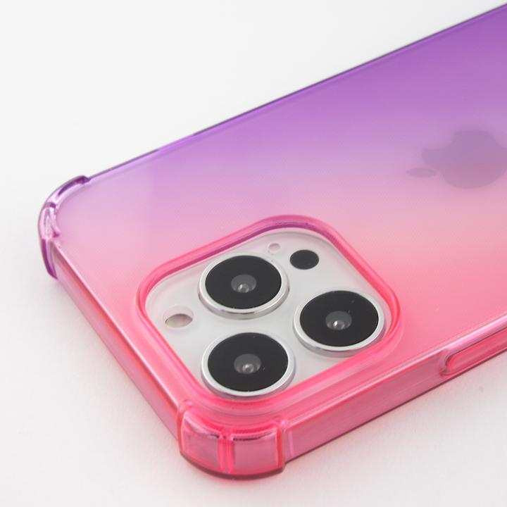 Produktbild PhoneLook Hülle Gummi Bumper Rainbow mit extra Schutz für Ecken Antischock rosa t (Apple iPhone 15 Pro Max)