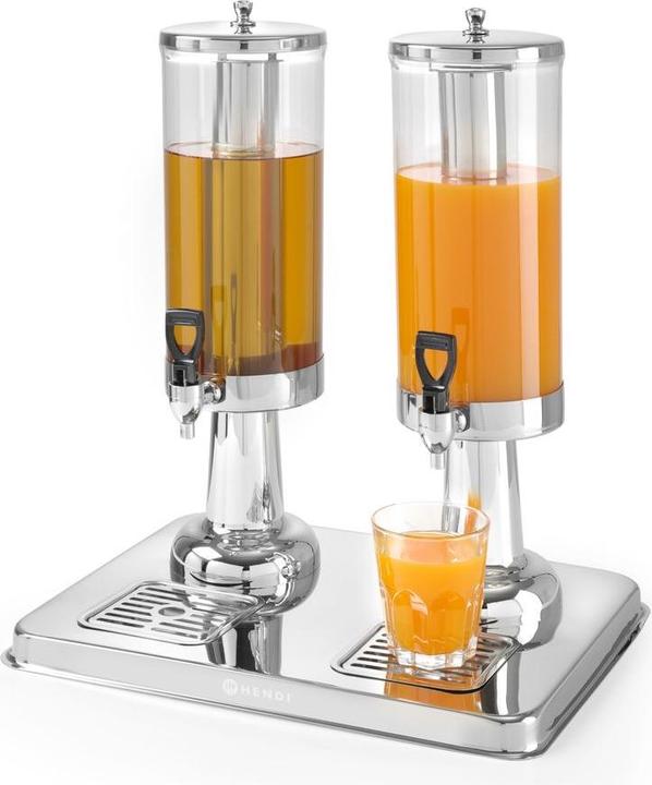 Actual product image Hendi Juice dispenser 2x3 l PC stainless steel