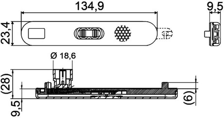 Image du produit Hella Feu de position latéral LED pour DAF MAN NEOPLAN HYMER VISEON NOGE