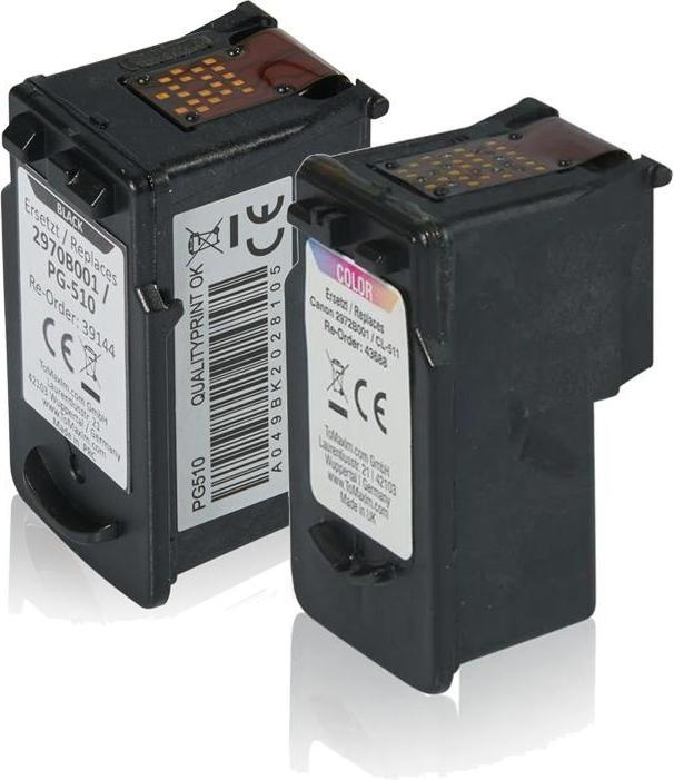 Actual product image Inkadoo Compatible with Canon 2970B010 / PG-510+CL-511 contains 2x ink cartridge (FC)