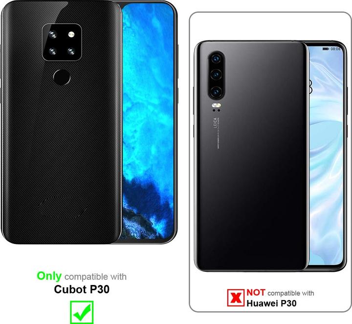 Image du produit Cadorabo Coque pour Cubot P30 universel avec Clip (Huawei P30)