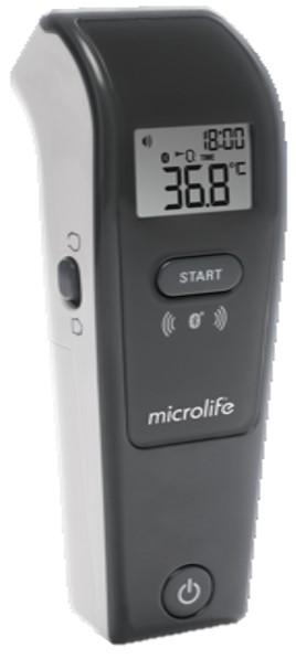 Actual product image Microlife non-contact Bluethoot Fieberthermometer NC150 (Forehead, Non-contact)