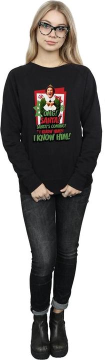 Actual product image Elf Womens/Ladies OMG Santa Sweatshirt (XXL)