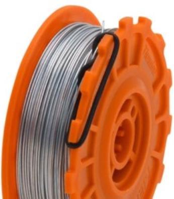 Image du produit TJEP Fil d'attache 40 rouleaux Ultra Grip, galvanisé, 0,8mm x 100m