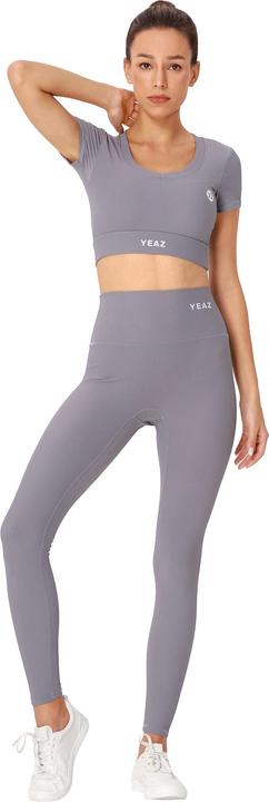Actual product image Yeaz CLUB LEVEL SET Short Top Leggings L (Grey) (L)