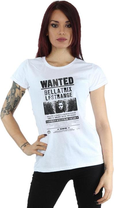 Immagine prodotto Maglietta in cotone da donna/ragazzo Bellatrix Lestrange Wanted Poster (XXL)