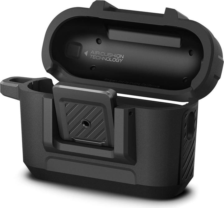 Produktbild Spigen Lock Fit Airpods Pro 1/2 Matte Black (Kopfhörer Tasche)