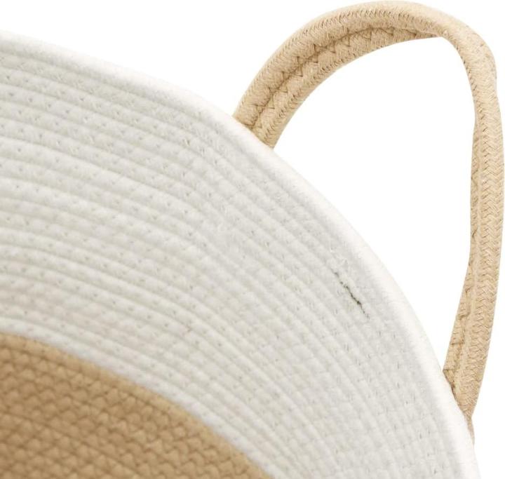 Produktbild VidaXL Aufbewahrungskorb Beige (1 x, Ø 38 x 46 cm)