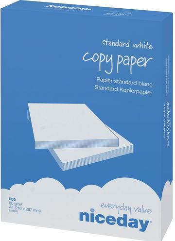 Produktbild Niceday Kopierpapier Copy DIN A4 80 g/m² Matt Weiss (80 g/m², 500 x, A4)