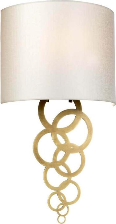 Image du produit Elstead Lighting Curtis Applique E27 Medium Laiton vieilli Ivoire (E27)
