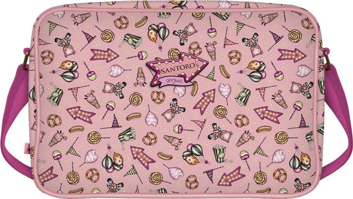 Actual product image Gorjuss Carousel salmon-coloured school bag (35 x 26.5 x 10.5 cm)