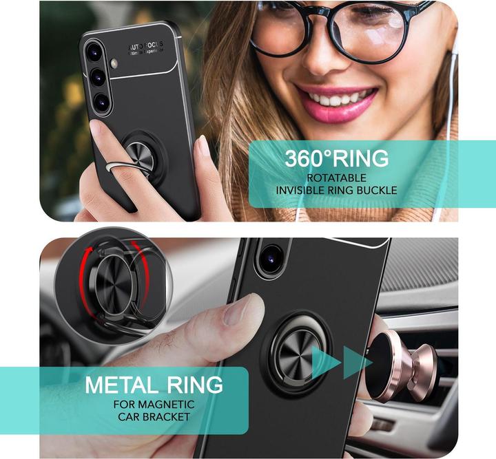 Produktbild Nalia Matte Ring Silikon Hülle (Samsung Galaxy S24+)