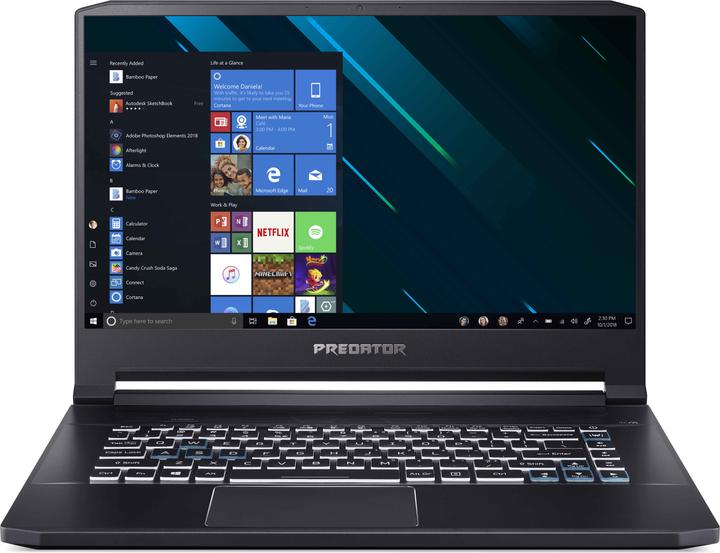 Acer Predator Triton 500 PT515-51 (15.60", Intel Core i7-9750H, 16 GB, 512 GB, CH)