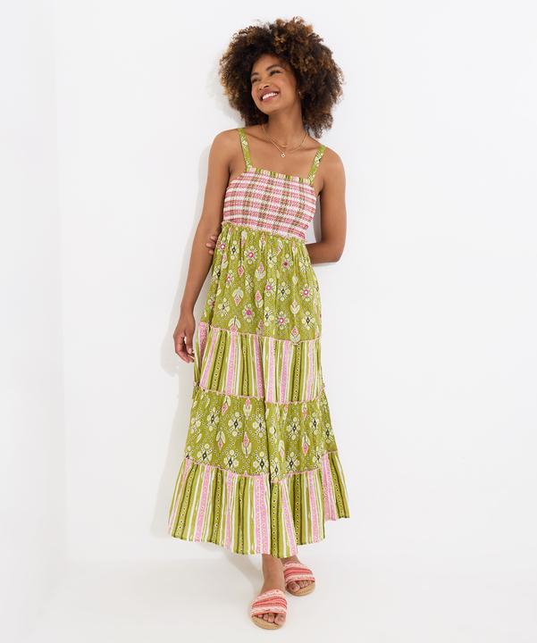 Produktbild Joe Browns Checkered Shirred Bodice Embellished Maxi Dress (18)