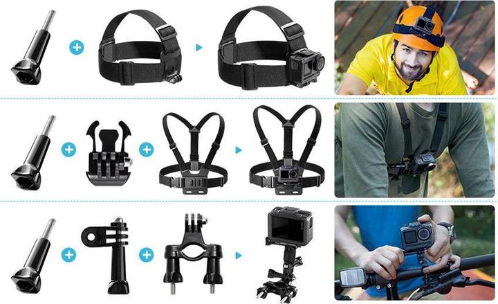 Actual product image Akaso 14 in 1 Accessories