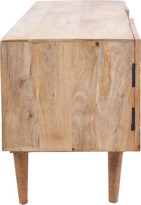 Produktbild Bhp Lowboard Mangoholz MDF 2 Türen 2 Ablagen natur (140 x 40 x 50 cm)