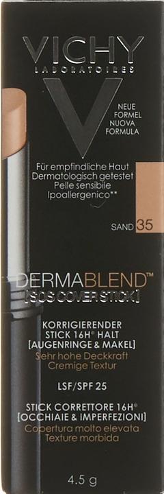Image du produit Vichy Dermablend SOS-Cover Stick 35 Sand, stick de 4.5 g