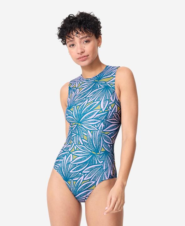 Actual product image Olaian Badeanzug Surfen Damen Carla blau/violett (42)