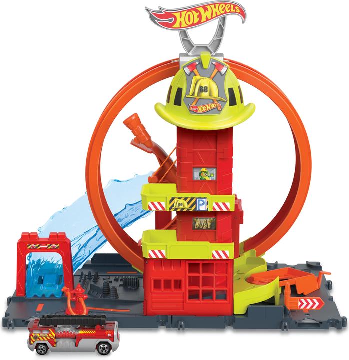 Image du produit Hot Wheels Caserne de pompiers City Super-Looping