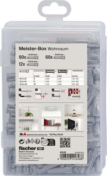 Image du produit Fischer Meister-Box Chevilles SX (132 pcs)