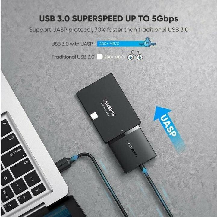 Actual product image Ugreen USB 3.0 to SATA Converter Adapter 2.5" SATA SSD HDD to USB 3.0