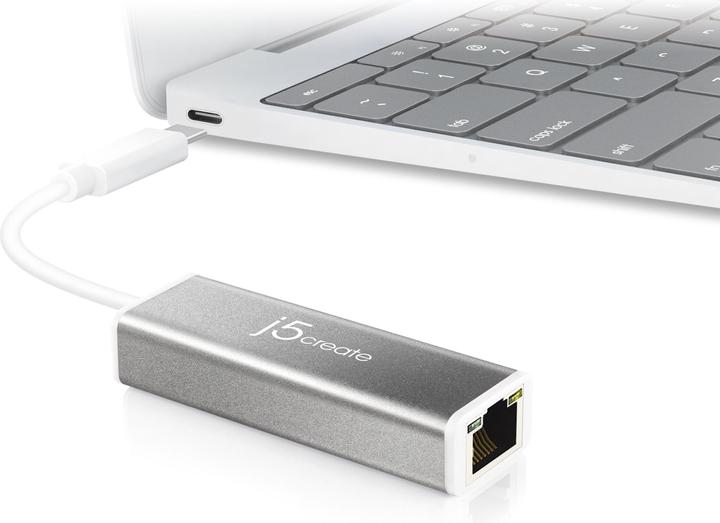 Produktbild j5Create USB-C To Gigabit Ethernet (USB-C, RJ45 (1x))