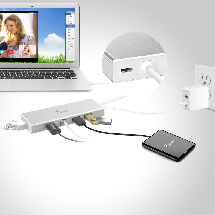 Actual product image j5Create JUD380 (USB-A, 2 Ports)