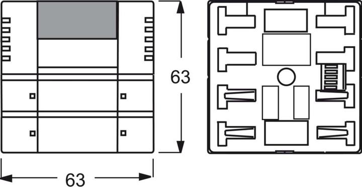 Immagine prodotto Busch-Jaeger Termostato ambiente UP KNX PowN std-ws glz