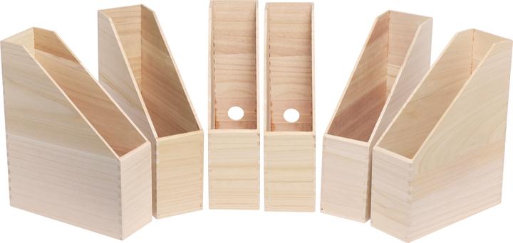 Actual product image VBS Wooden stand-up collector, 6 pieces, approx. 25x9x32 cm