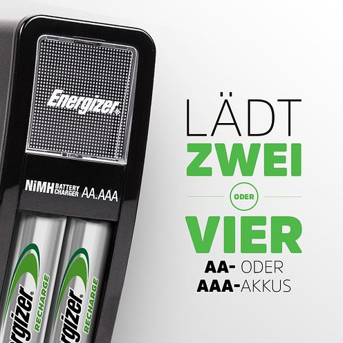 Image du produit Energizer Accu Recharge Mini (3 pcs, AAA, 700 mAh, Piles rechargeables + chargeur)
