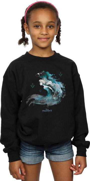 Actual product image Disney Girls Frozen 2 Elsa With Nokk The Water Spirit Sweatshirt (152, 158)