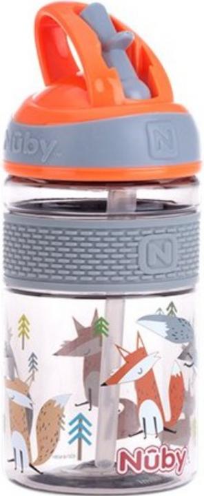 Actual product image Nuby TRITAN drinking straw cup with hard mouthpiece and handle (360 ml)