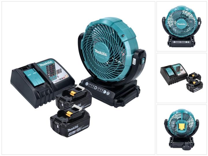 Immagine prodotto Makita DCF 102 RM Batteria Ventilatore Ventilatore 18 V 18 cm + 2x batteria 4.0 Ah + caricatore