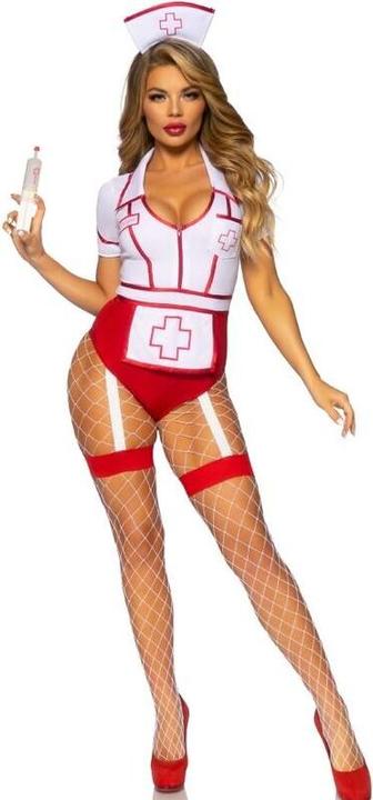 Immagine prodotto Leg Avenue Costume da infermiera sexy rosso/bianco S (S)