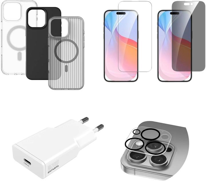Produktbild 4smarts 7 in 1 Value Set (1 Stück, Apple iPhone 16 Pro)