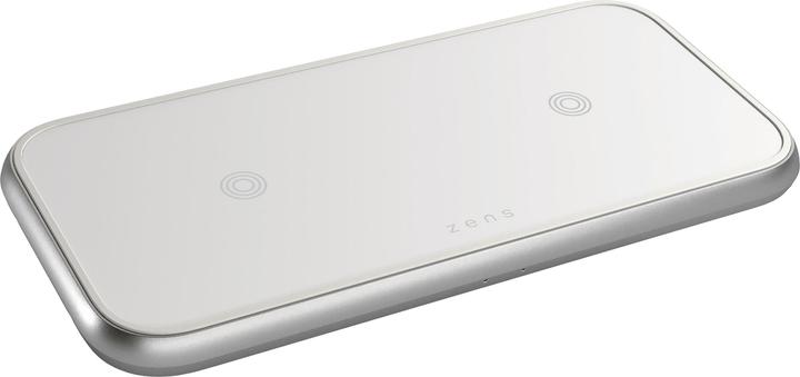 Actual product image Zens Aluminium Series Dual+ USB-C Charger 30W| 2x 10W| Qi| white| (20 W)