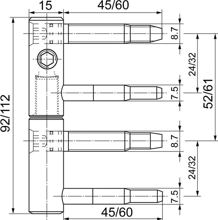 Actual product image Sassba 11 R for frame and lining doors