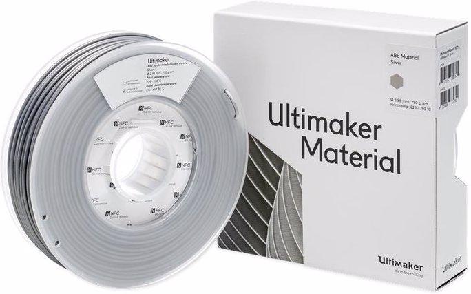 Immagine prodotto Ultimaker Abs (ABS, 2.85 mm, 750 g, Argento)