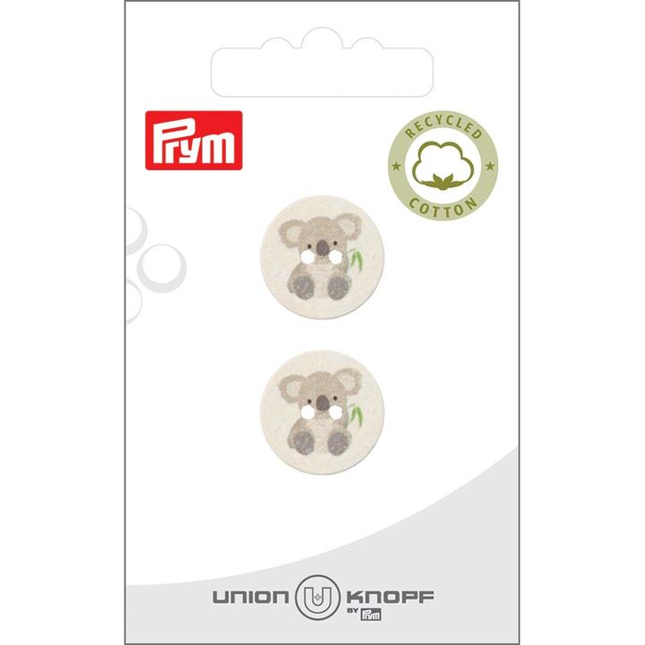 Produktbild Prym Knöpfe Koala 18 mm, 2 Stück, Crème