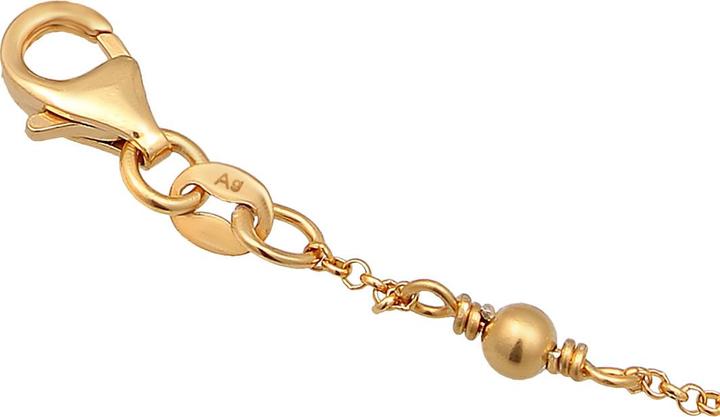 Image du produit Elli Bracelet Chaîne à pois Boules Perle d'eau douce de culture Argent 925 (16 cm, Argent sterling 925)