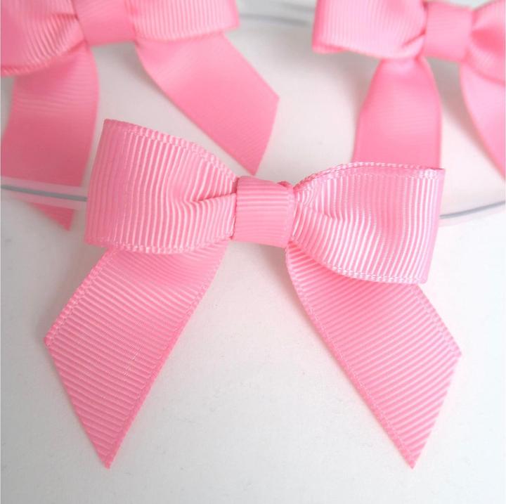 Produktbild Cut my Cookies Verschluss mit Schleife 10 Stück, Rosa, Material: Draht (10 x)