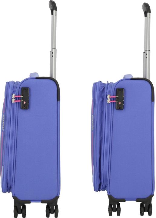 Image du produit American Crew Pulsonic 4 roues trolley cabine 55 cm avec soufflet d'extension (35 l, Bagage à main (jusqu'à 50l))