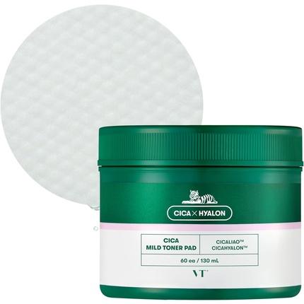 VT Cosmetics Cica Hyalon Soft Toner Pad with 0.5% Salicylic Acid - Soothing Repair and Anti-Acne