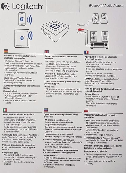 Image du produit Logitech Bluetooth Audio-Receiver (Récepteur)